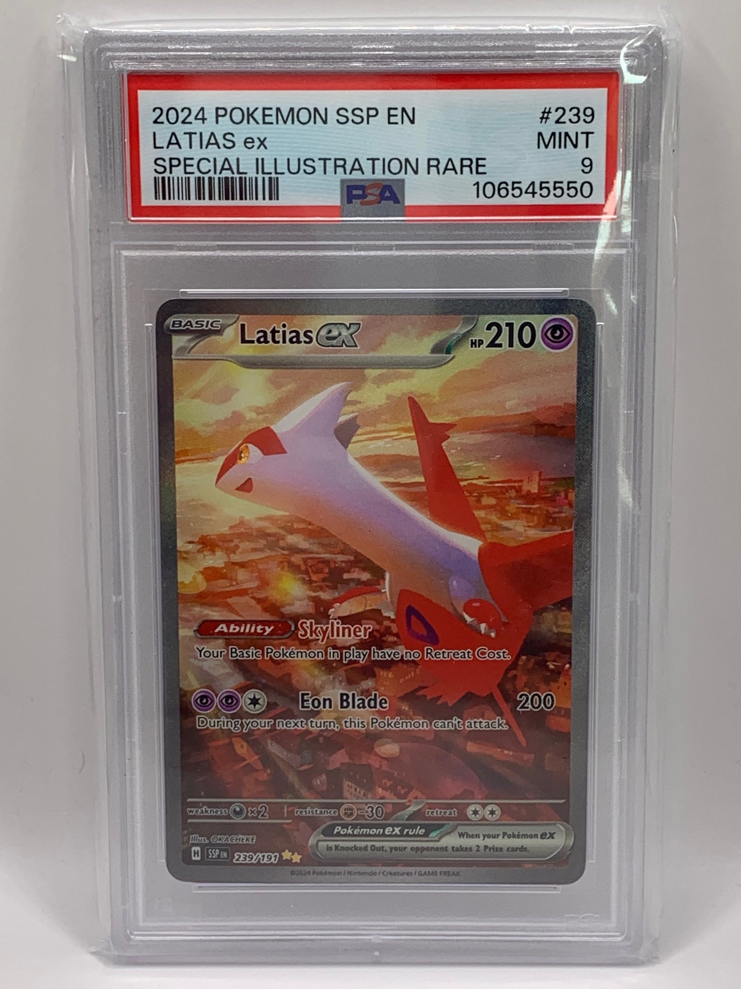 Latias ex 239/191 EN - PSA MINT 9