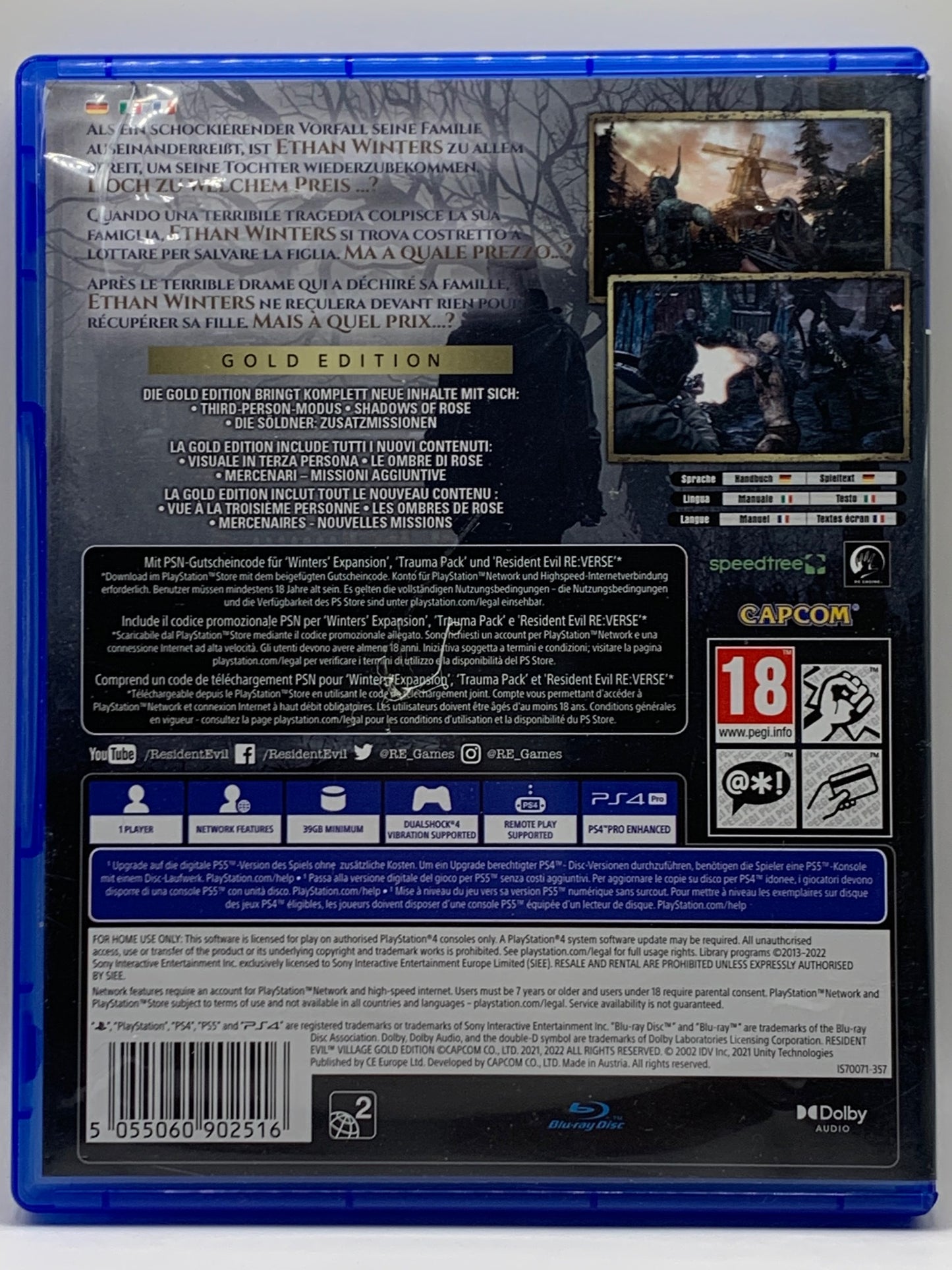 PS4 - Resident Evil Village Gold Edition - DE