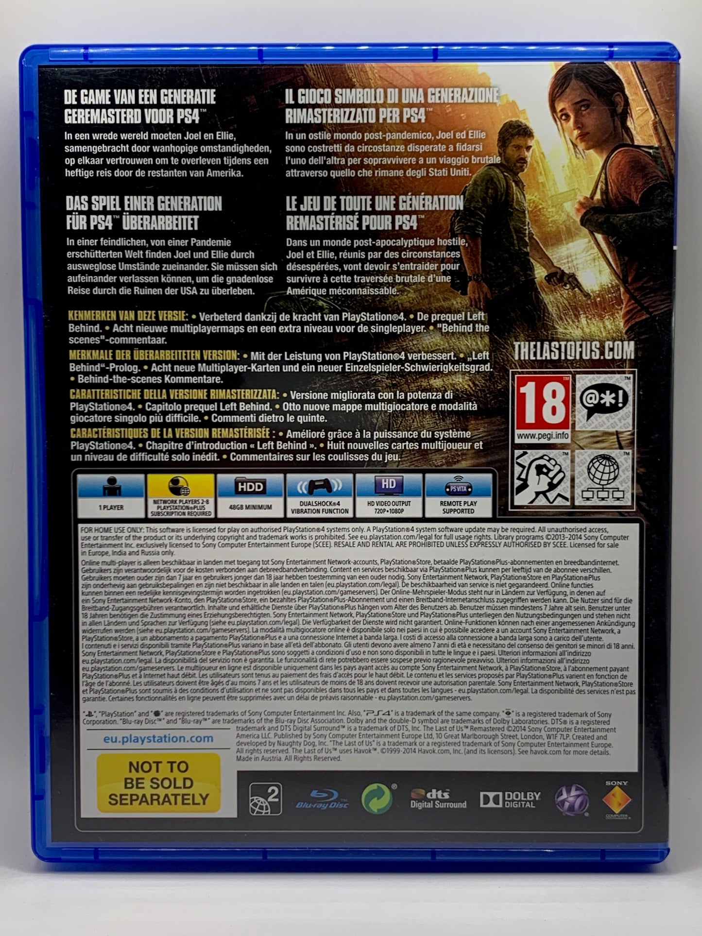 PS4 - The Last of Us - Remastered - DE