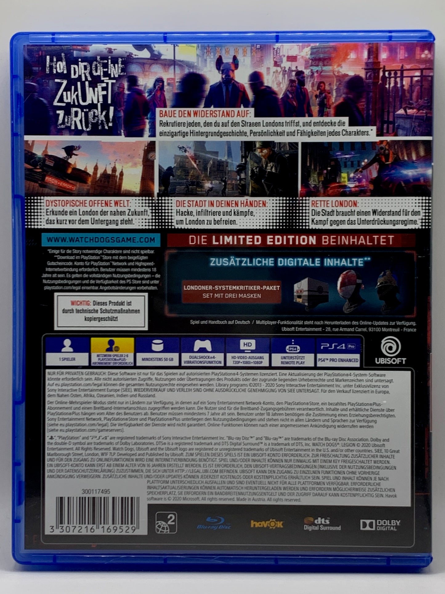 PS4 - Watch Dogs: Legion Limited Edition - DE