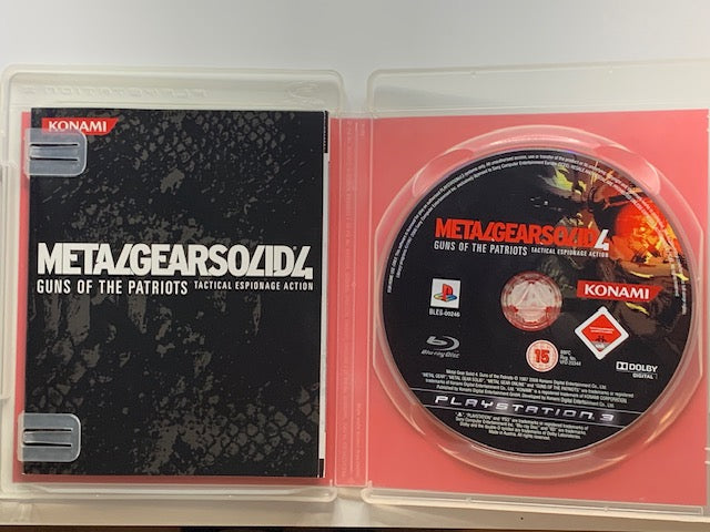 PS3 - Metal Gear Solid 4: Guns of the Patriots - DE