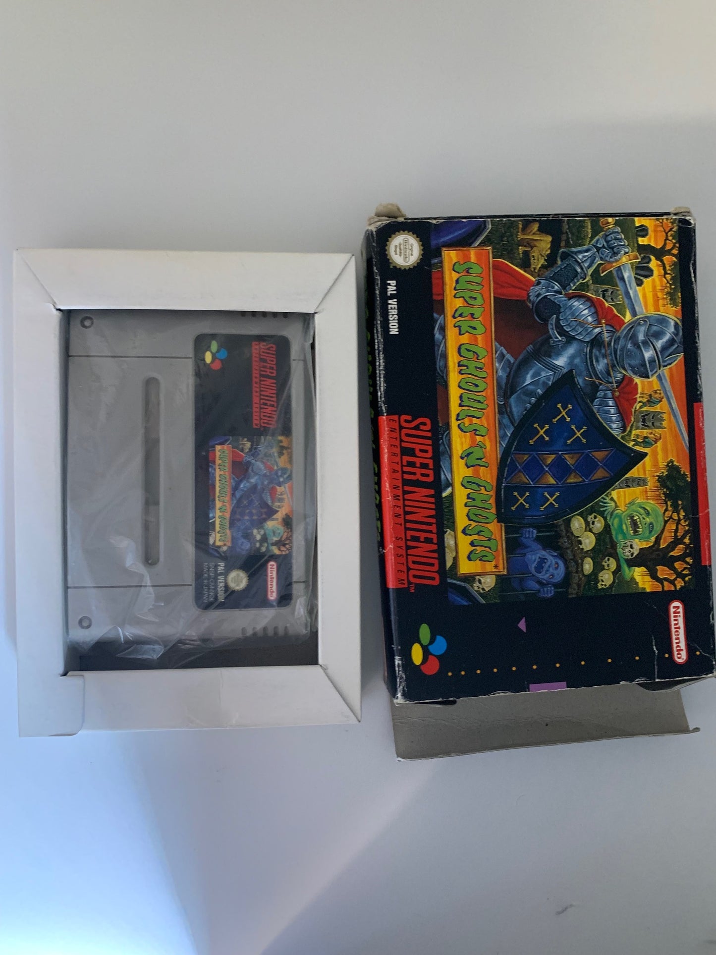 SNES - Super Ghouls 'N Ghosts OVP - PAL Version DE