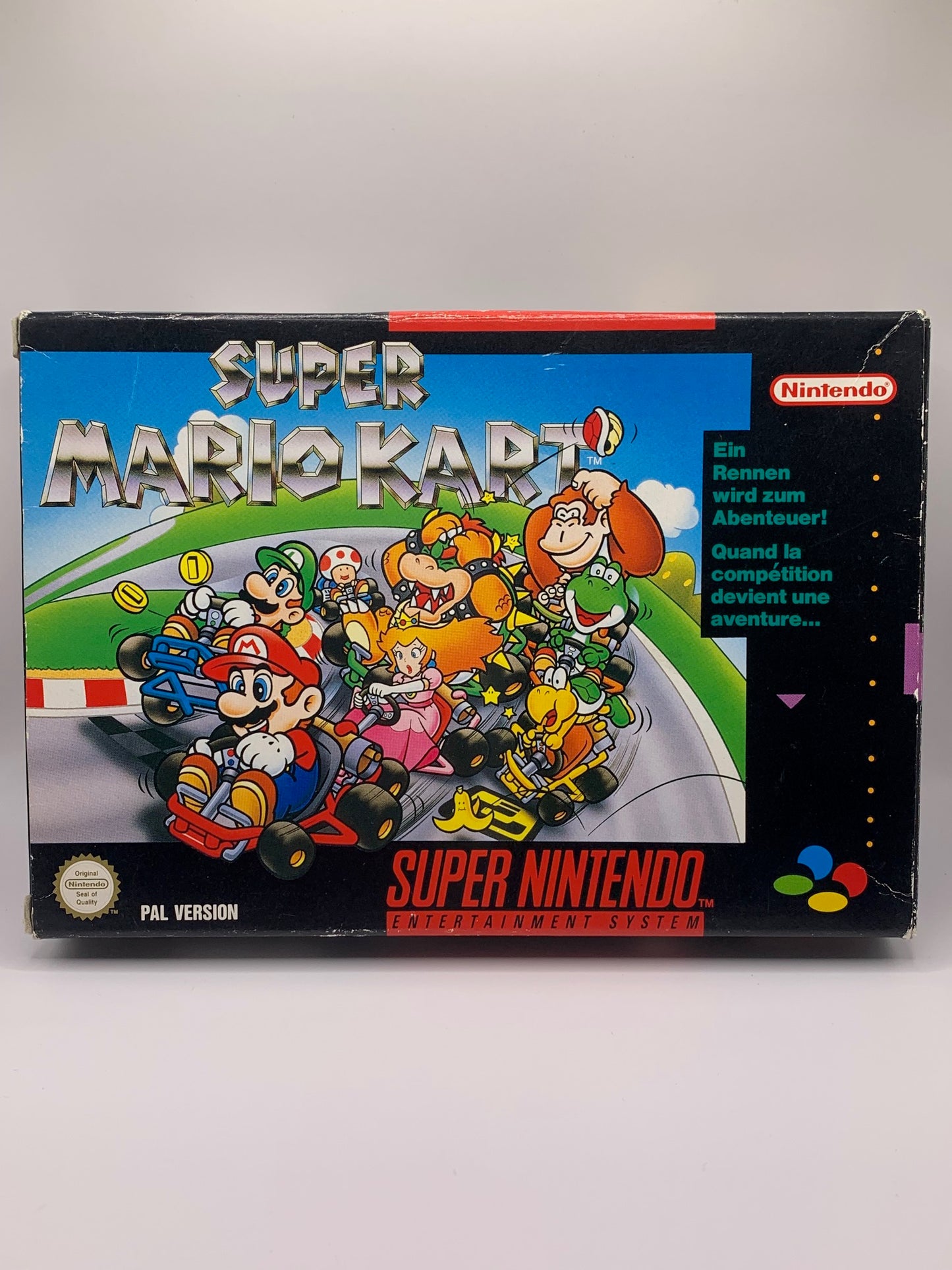 SNES - Super Mario Kart OVP - PAL Version DE, FR