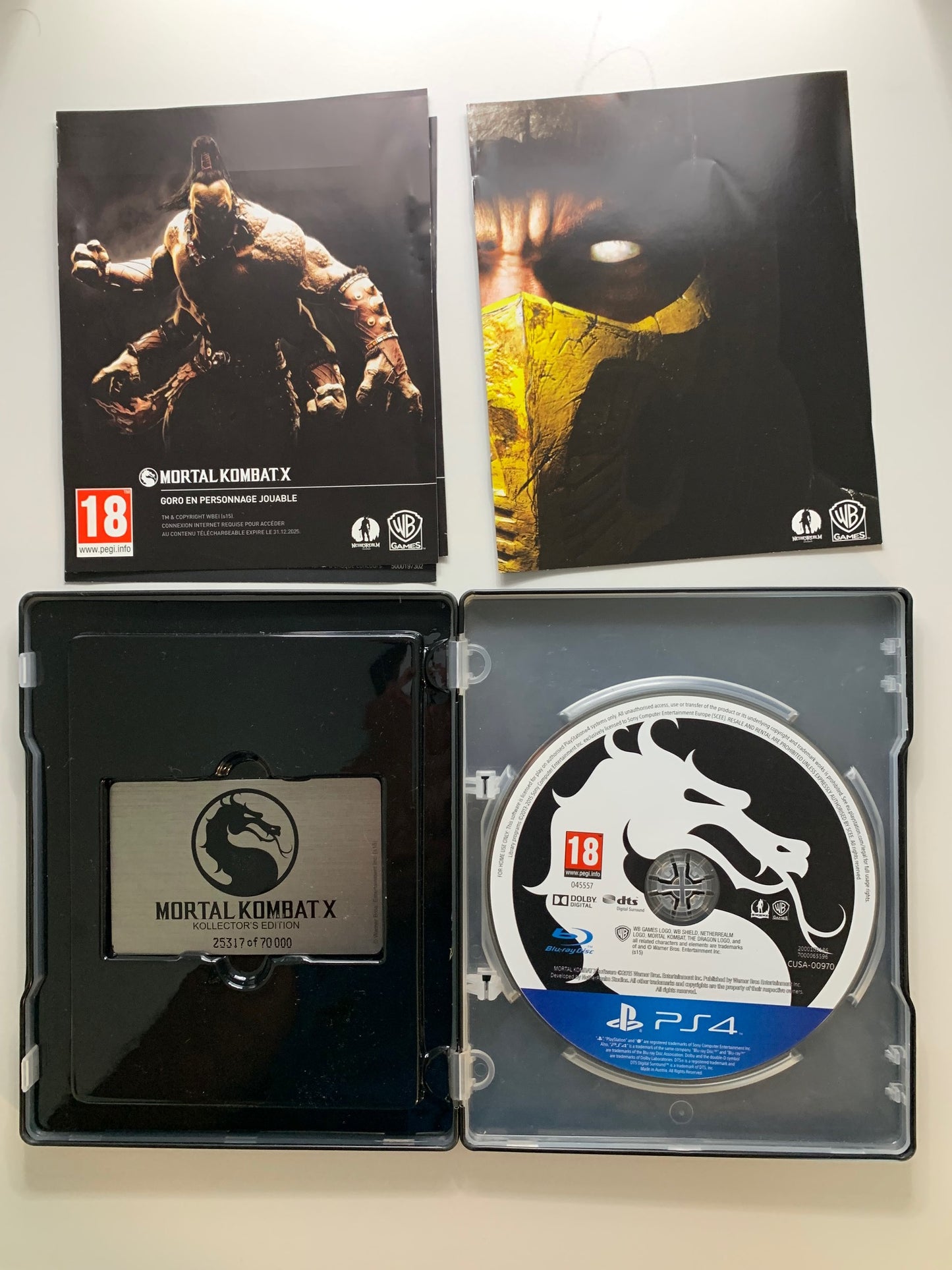 PS4 - Mortal Kombat X Steelbook USK 18