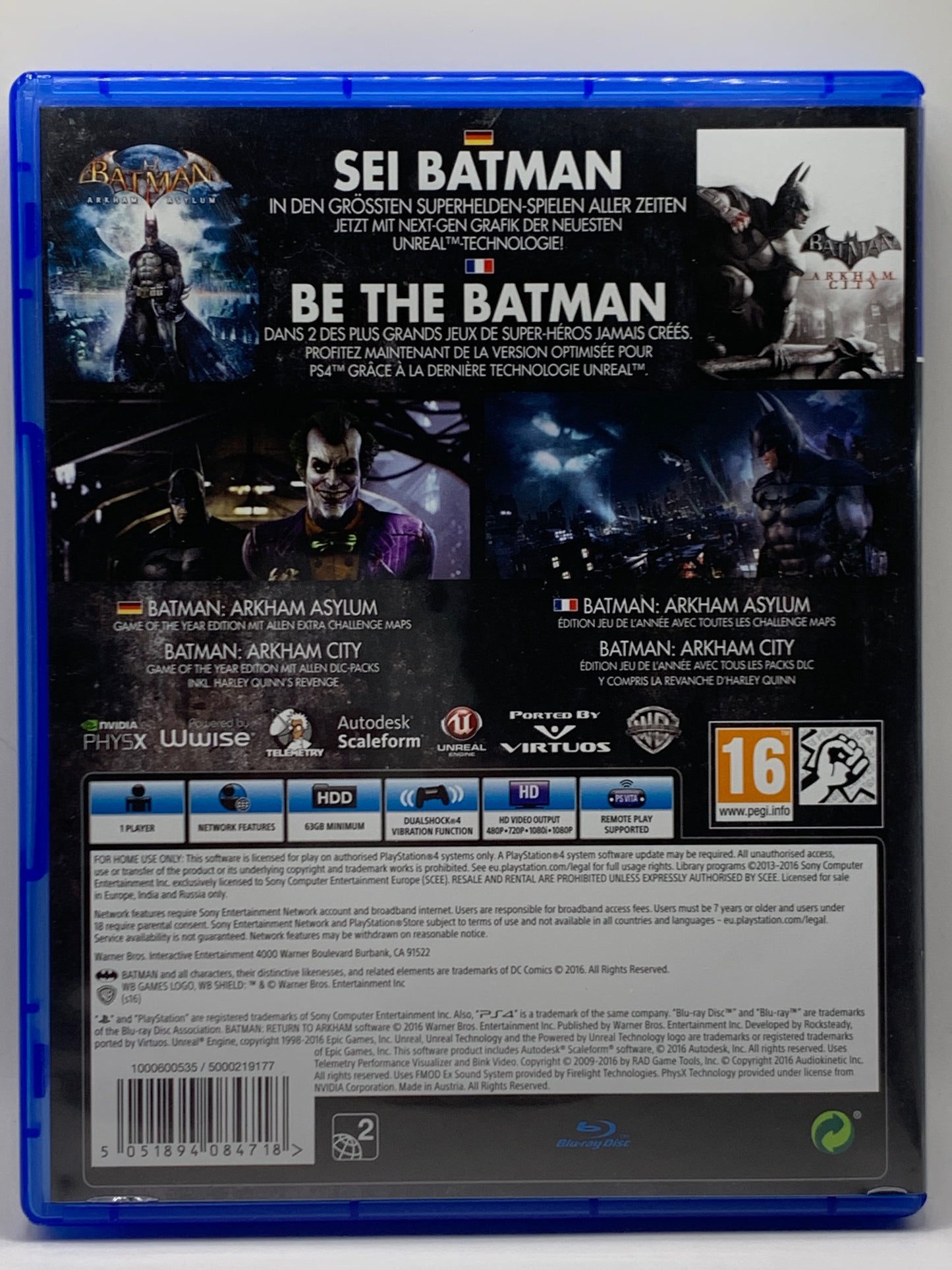 PS4 - Batman: Return to Arkham - DE