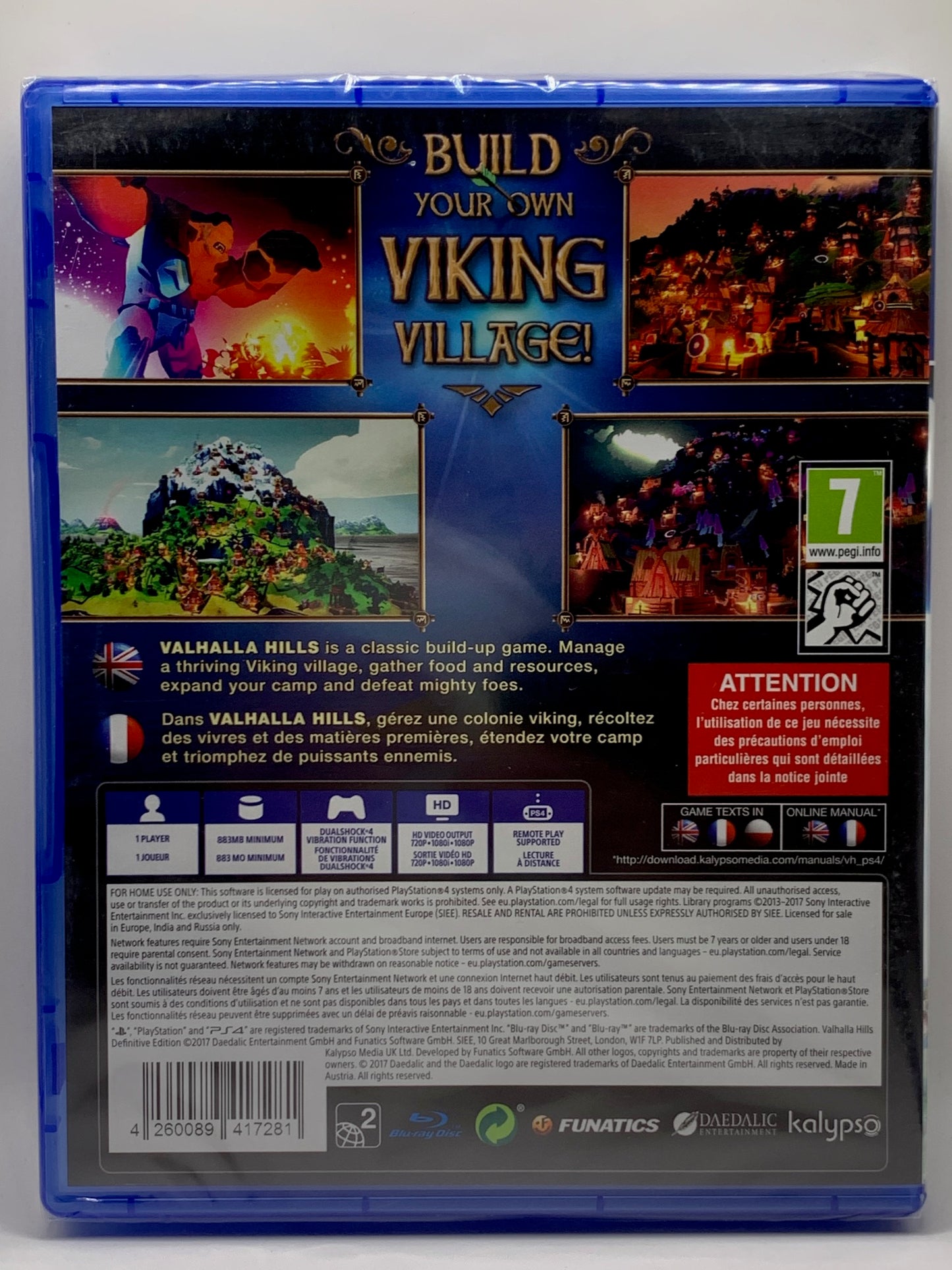PS4 - Valhalla Hills Definitive Edition - NEU Sealed - EN, FR