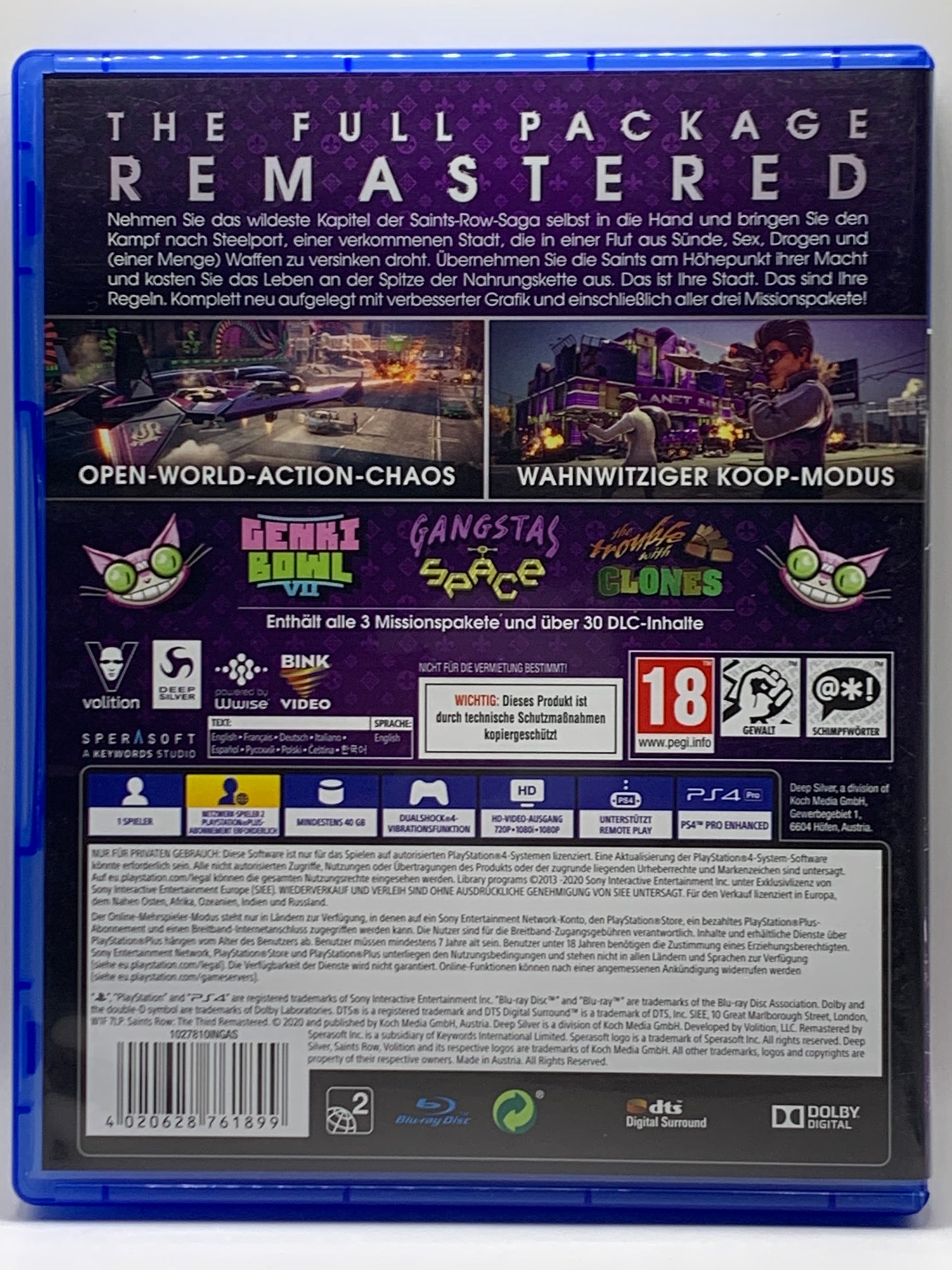 PS4 - Saints Row The Third - Remastered - DE