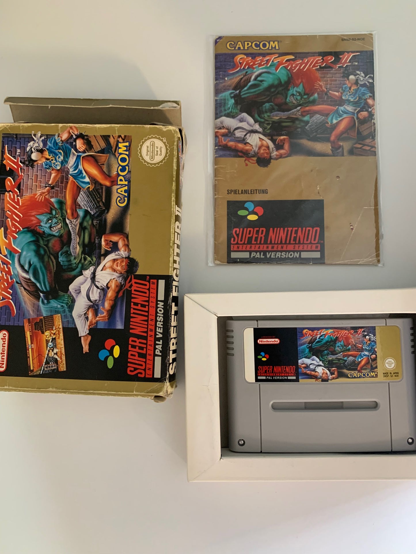 SNES - Street Fighter II OVP - PAL Version DE, FR