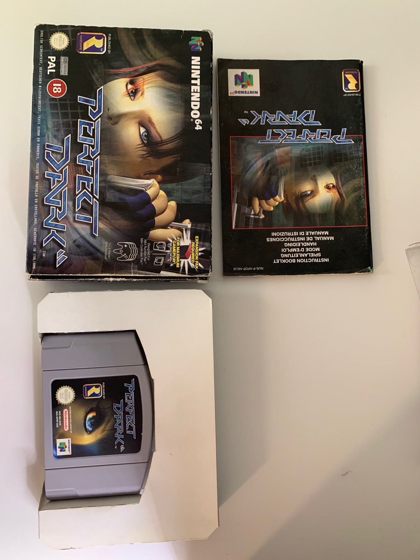 N64 - Perfect Dark OVP - Mehrsprachig