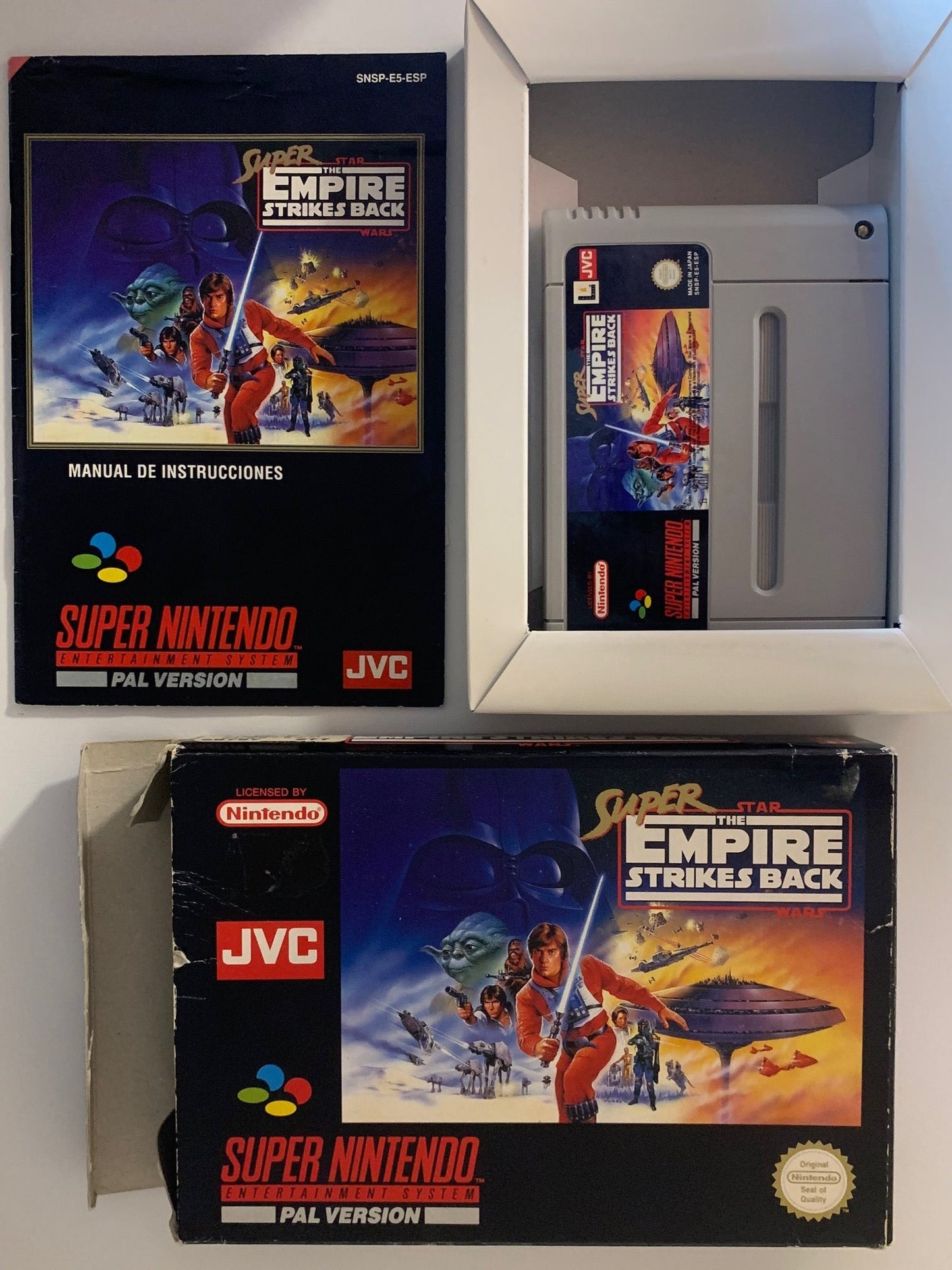 SNES - Star Wars: The Empire Strikes Back OVP - PAL Version ES