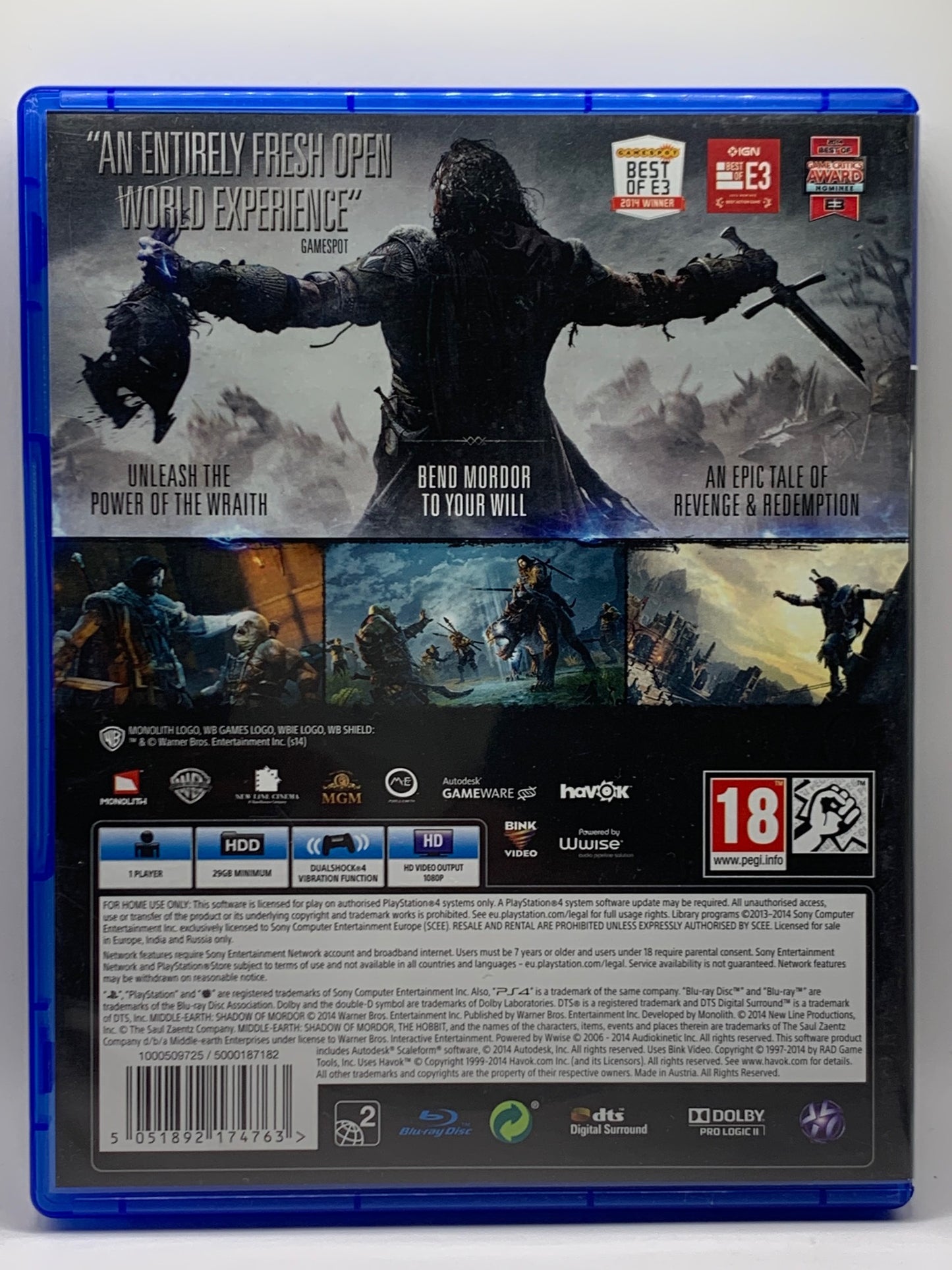 PS4 - Shadows of Mordor - EN