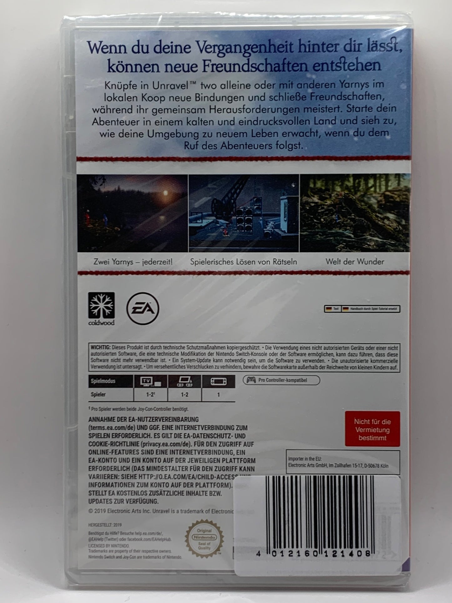 Nintendo Switch - Unravel two - NEU Sealed