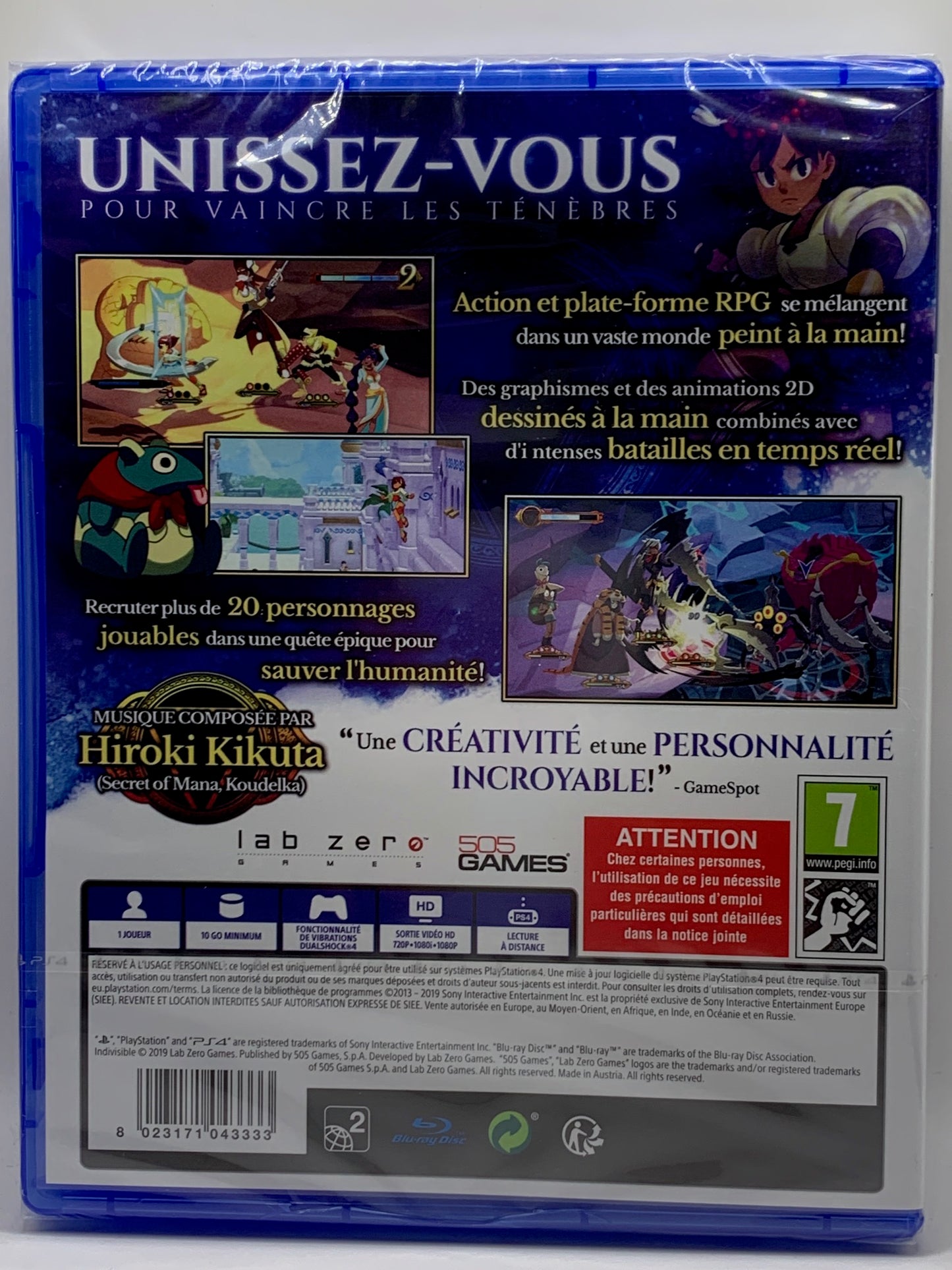 PS4 - Indivisible - NEU Sealed - FR