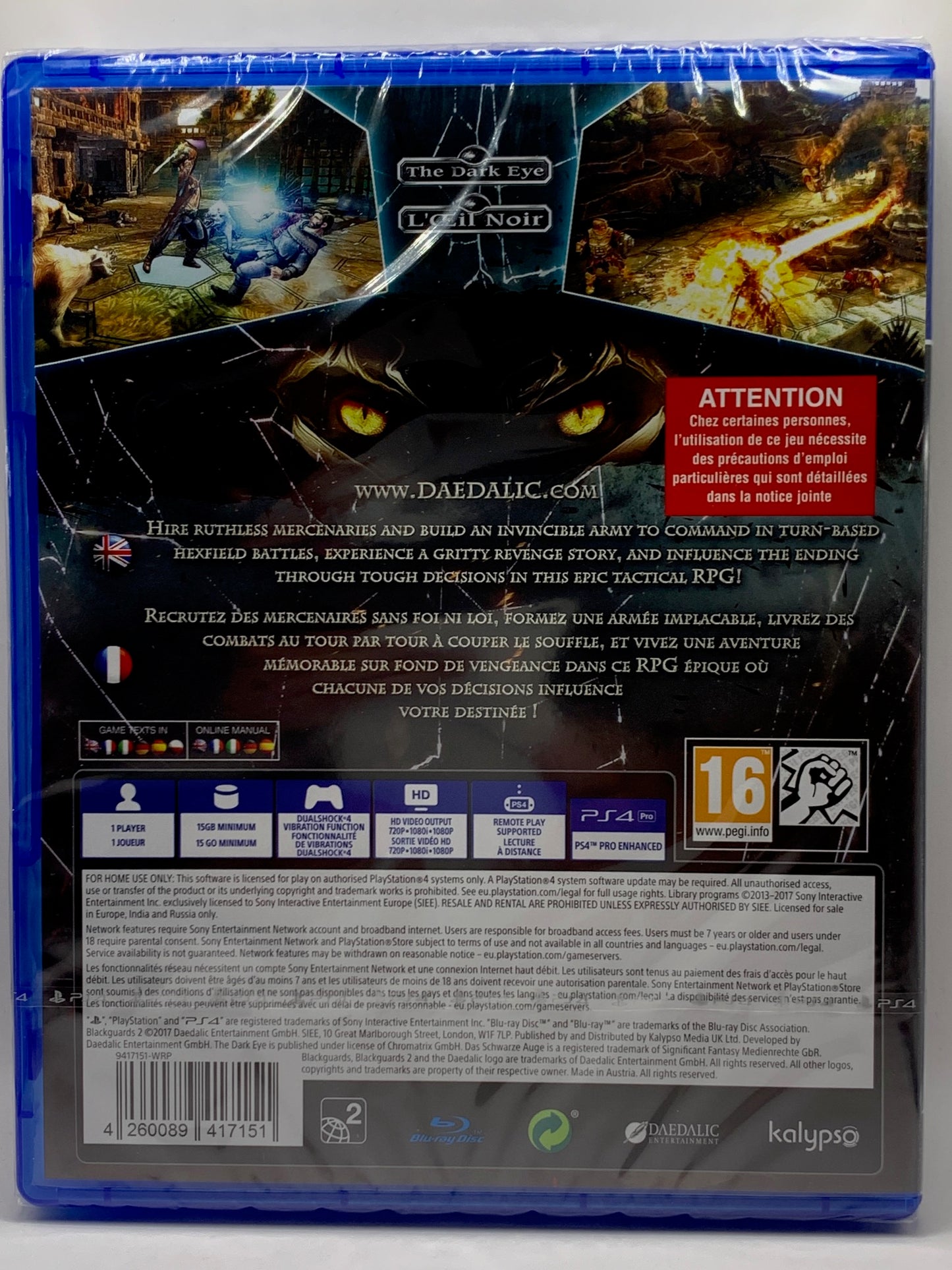 PS4 - Blackguards 2 - Limited Day One Edition - NEU Sealed - EN, FR