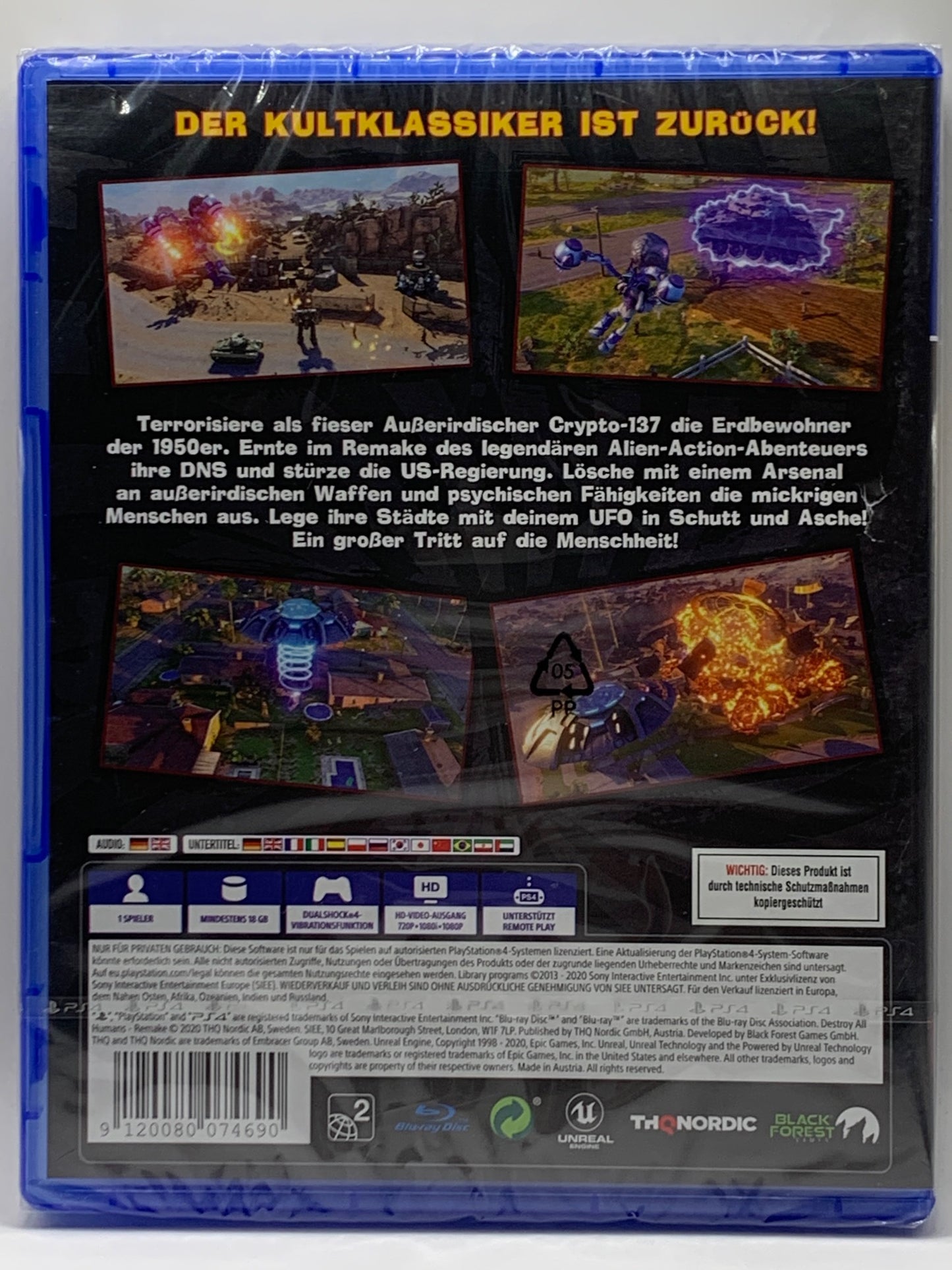 PS4 - Destroy all Humans! - NEU Sealed - DE