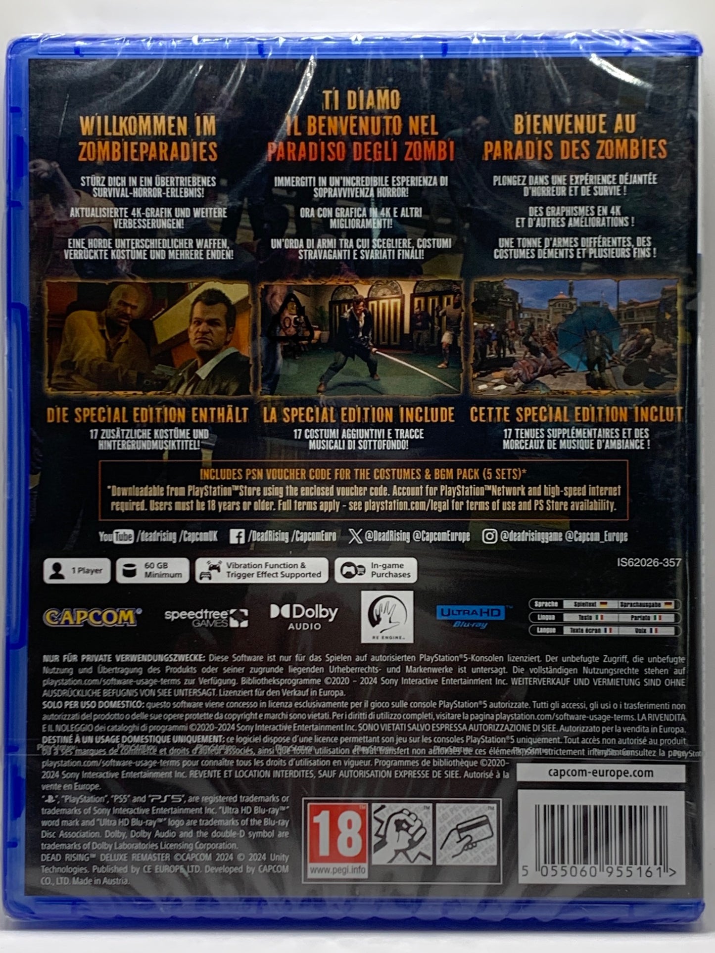 PS5 - Dead Rising Deluxe Remaster - NEU Sealed - DE, IT, FR