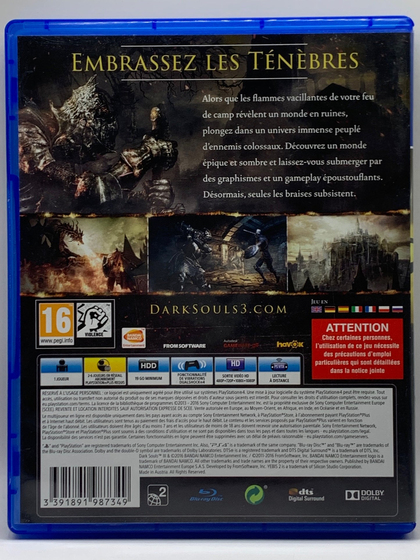 PS4 - Dark Souls III - FR