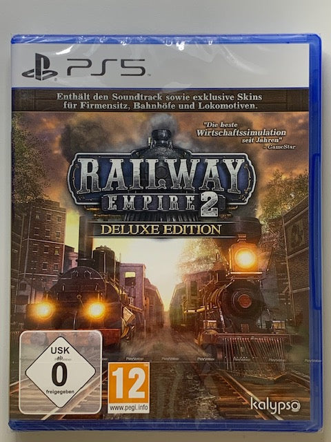 PS5 - Railway Empire 2: Deluxe Edition - NEU Sealed - DE