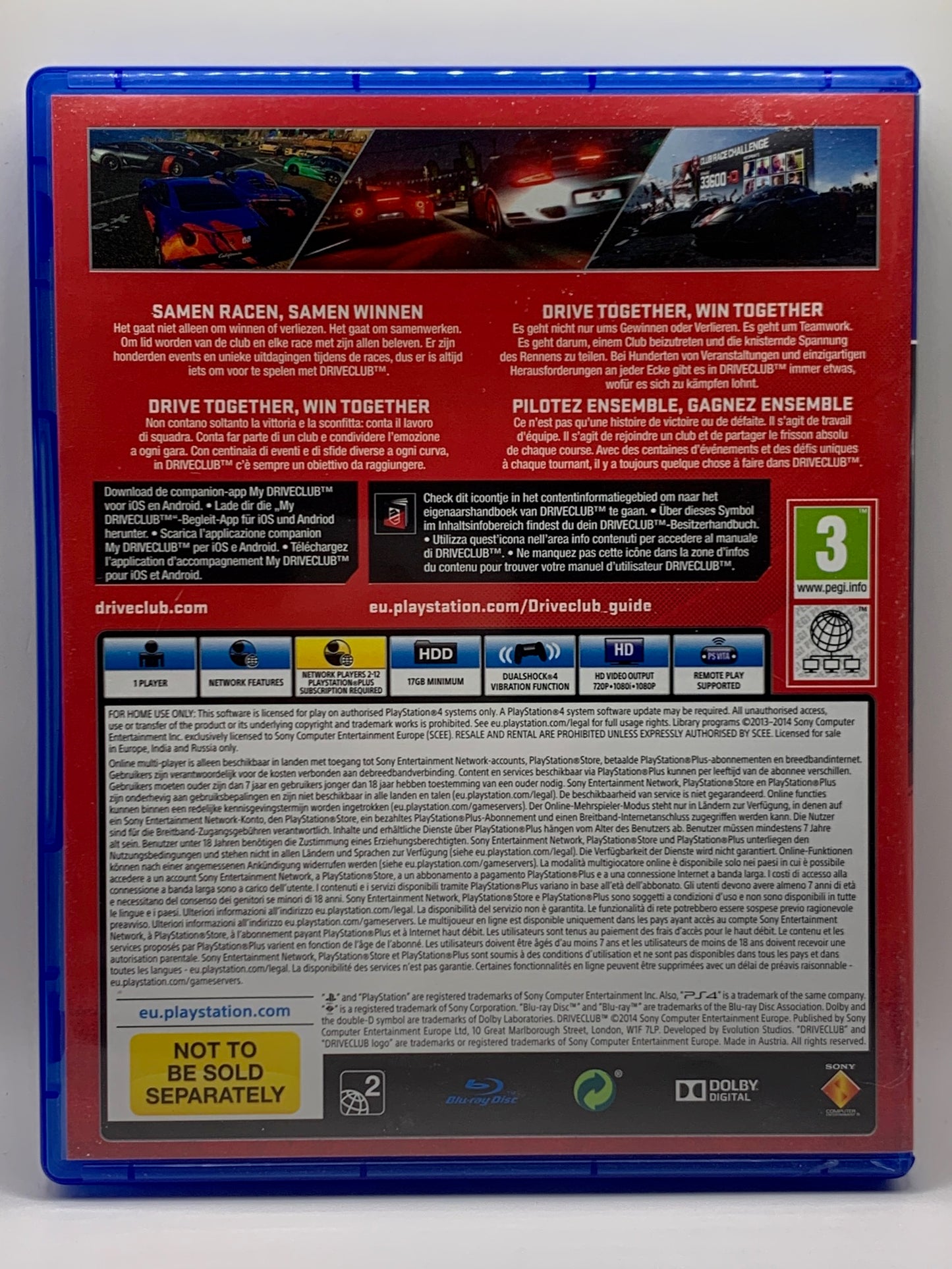 PS4 - Driveclub - EN, FR
