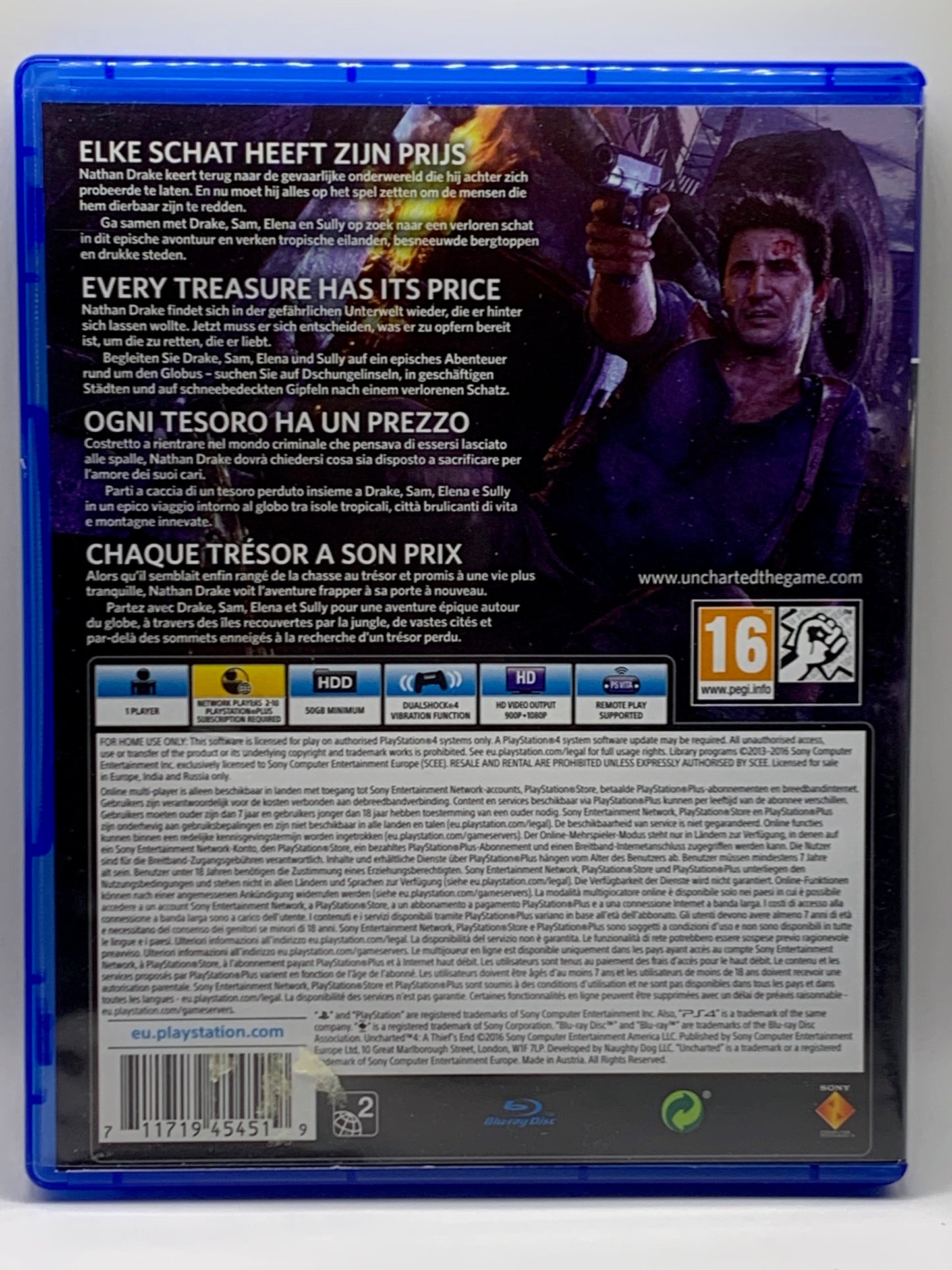 PS4 - Uncharted 4: A Thief's End - DE