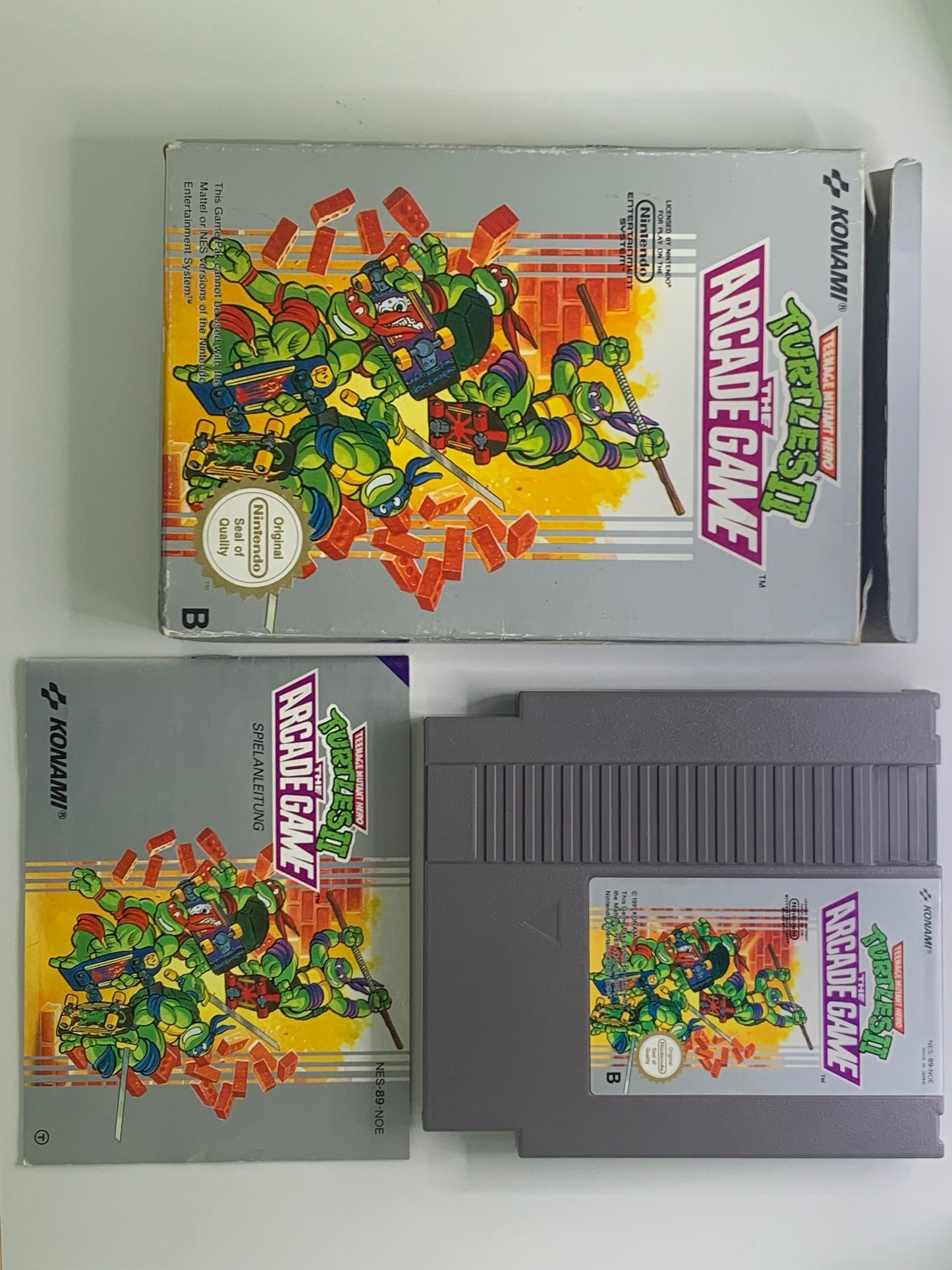 NES - Turtles II: The Arcade Game OVP - DE