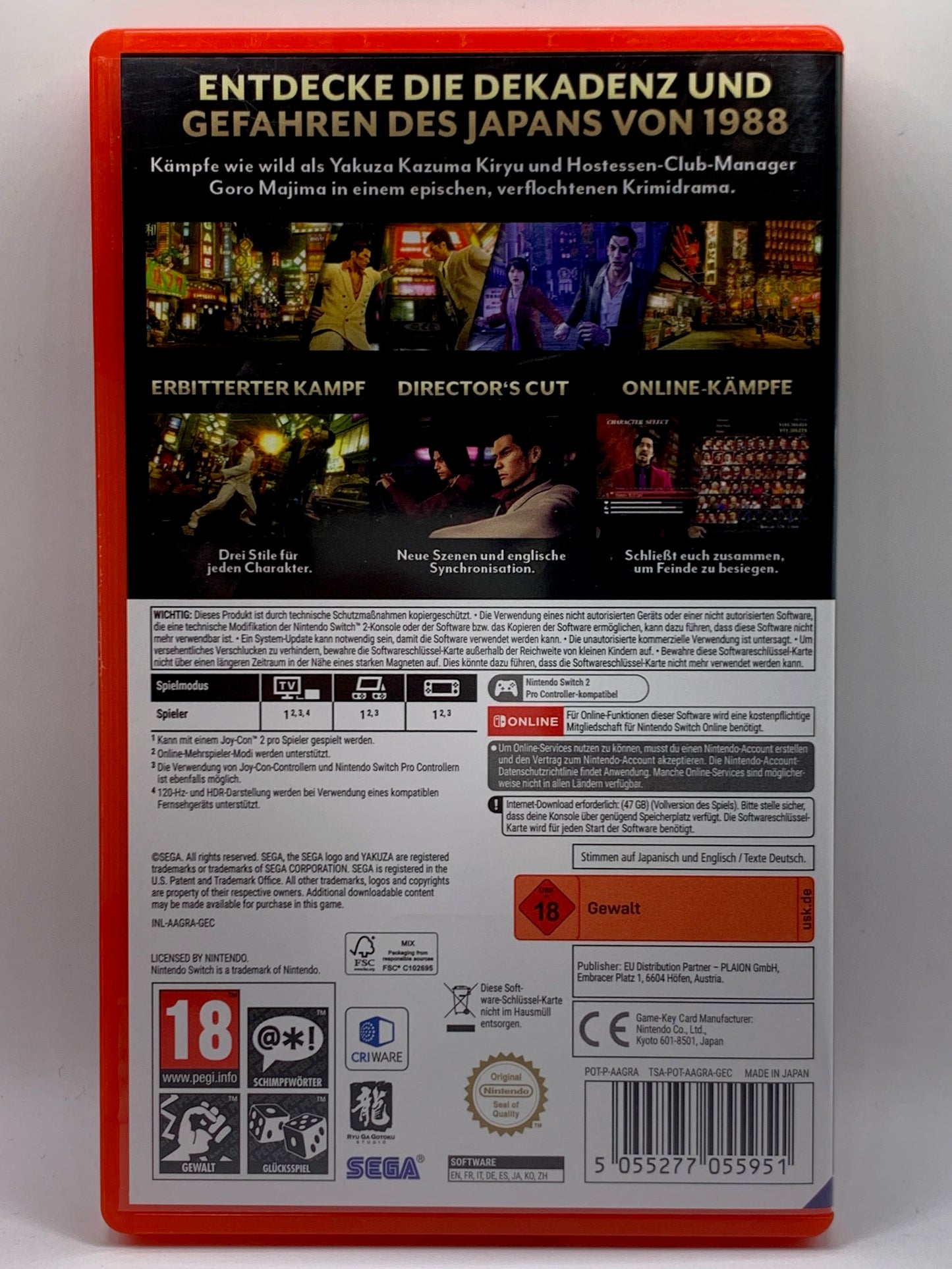 Nintendo Switch 2 - Yakuza 0 - DE