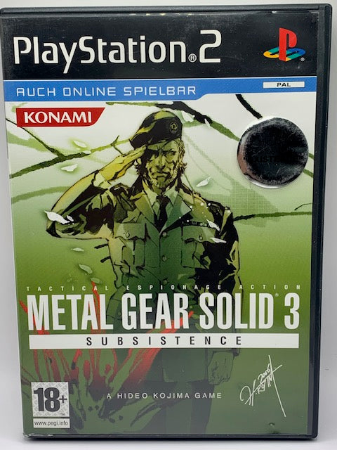 PS2 - Metal Gear Solid 3: Subsistence - DE