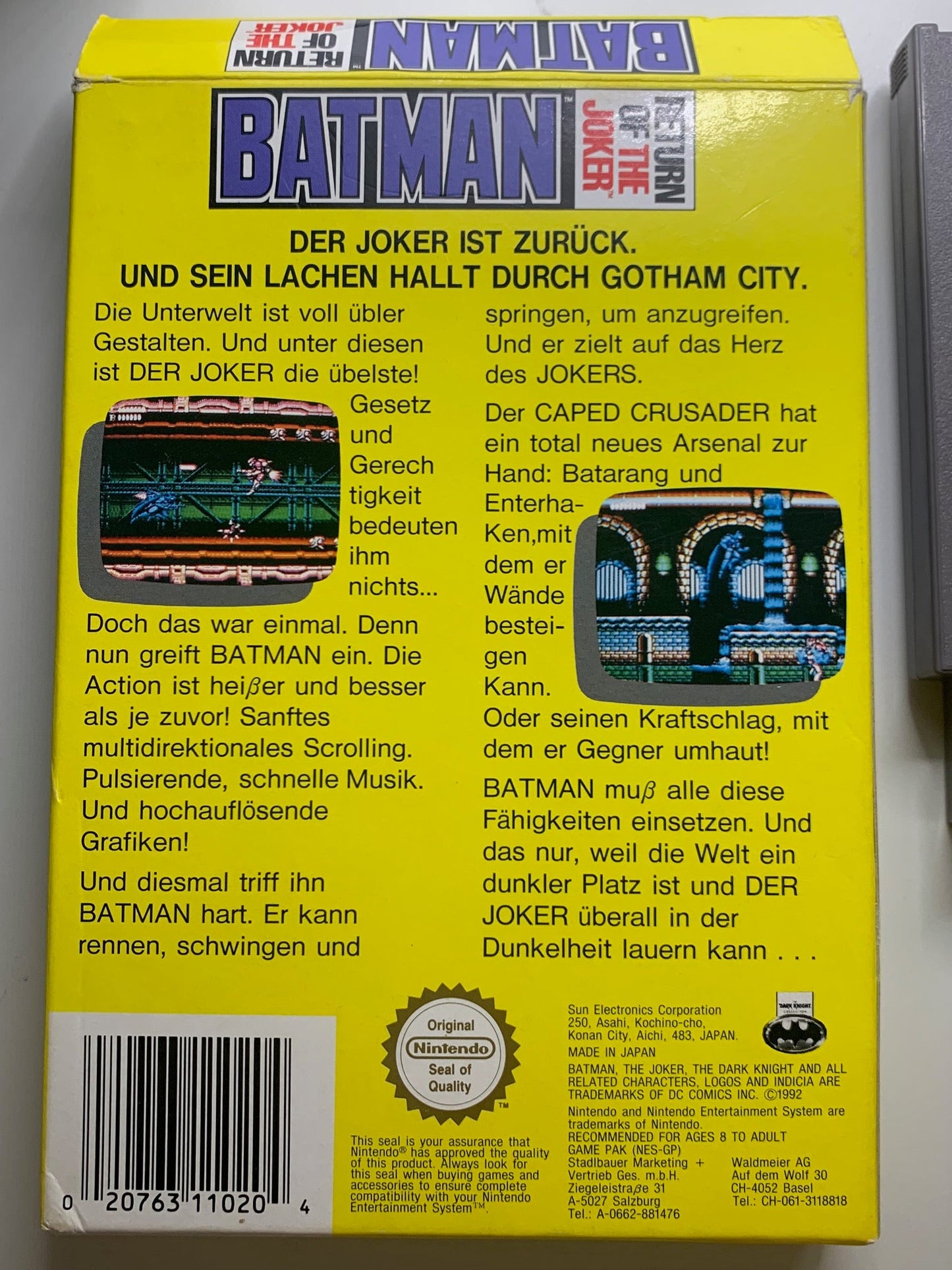 NES - Batman: Return of the Joker OVP - DE