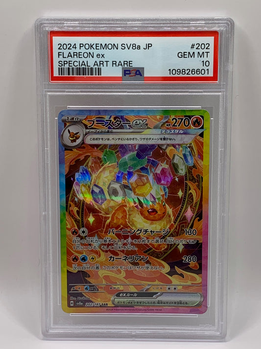 Flareon ex 202/187 JP - PSA GEM MINT 10