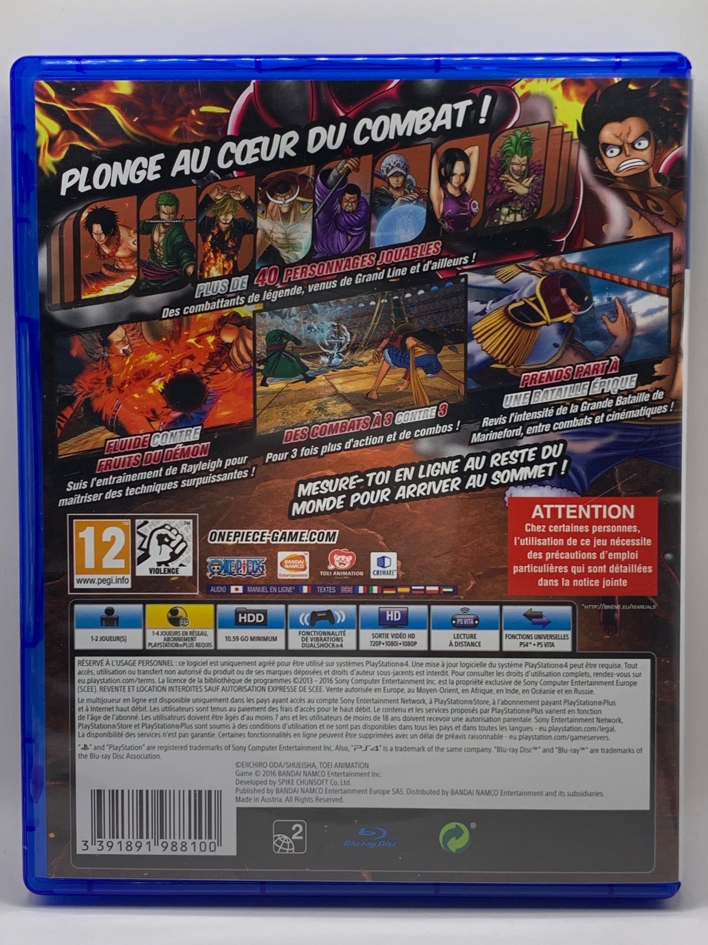 PS4 - One Piece Burning Blood - FR