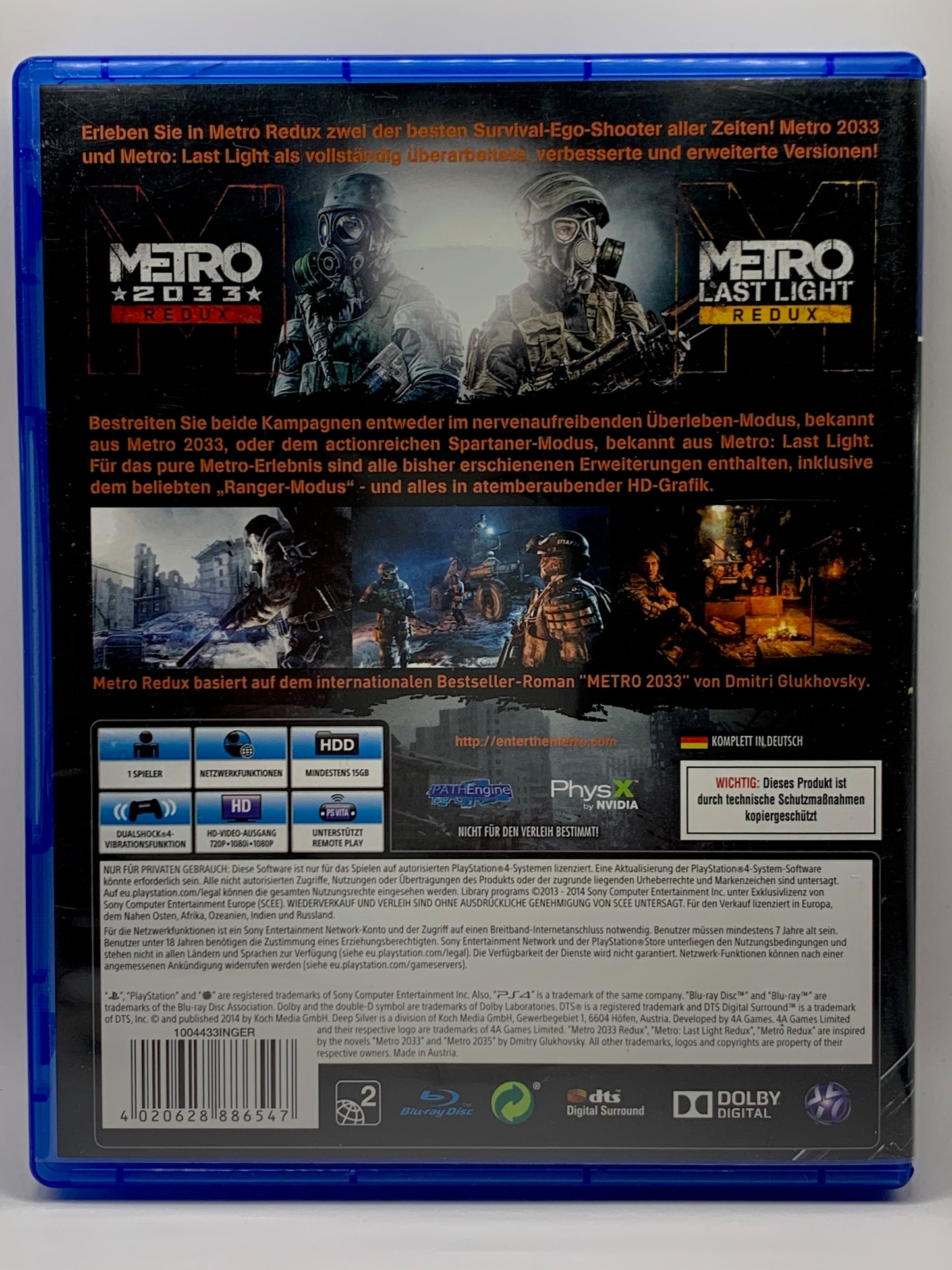 PS4 - Metro Redux - DE