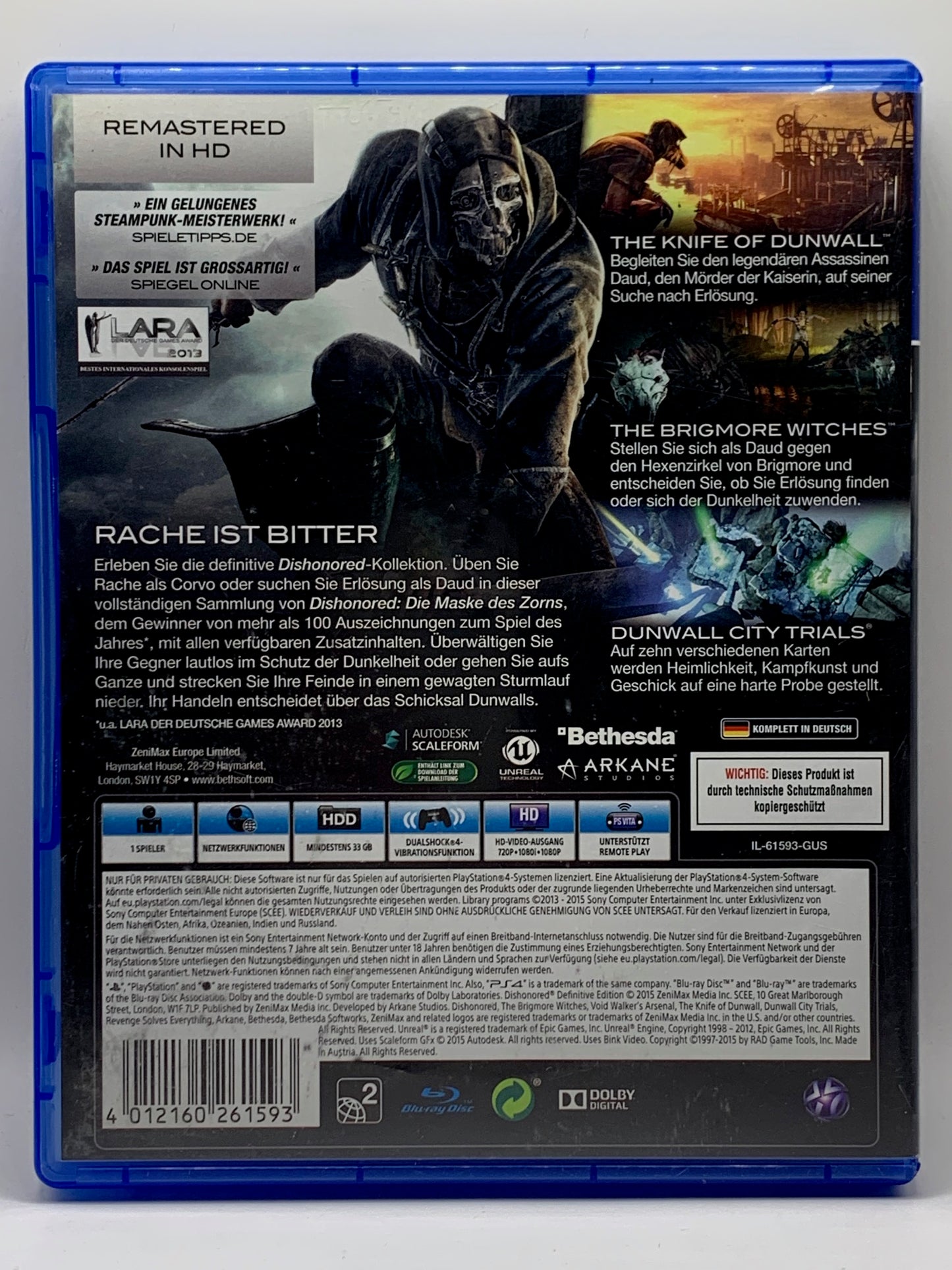 PS4 - Dishonored: Definitive Edition - DE