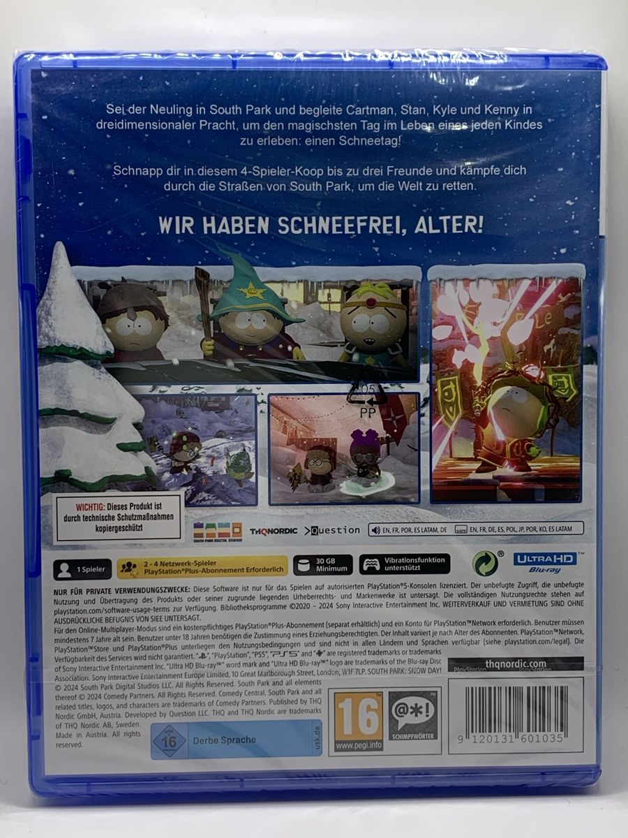 PS5 - South Park Snow Day - NEU Sealed - DE
